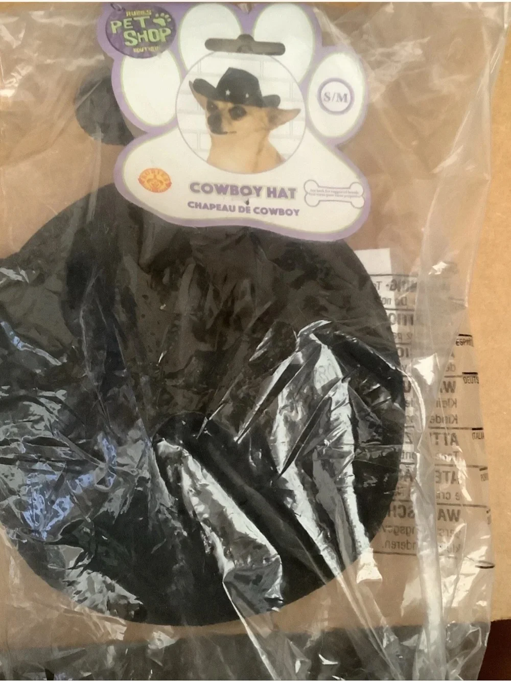 Rubie’s Black Cowboy Hat Sheriff Pet Costume Accessory